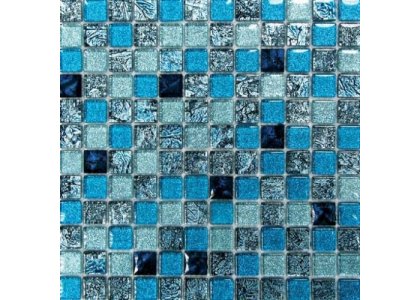 К/плитка мозаика satin blue 300х300