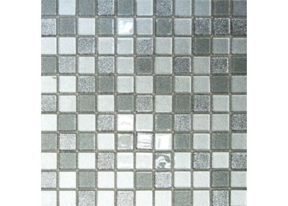 К/плитка мозаика shine silver 300х300