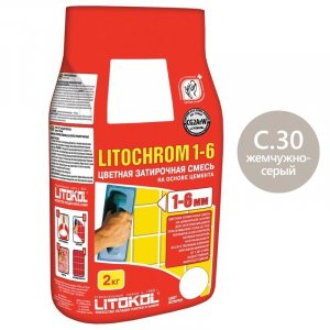 Расшивка litochrom c30 жемчужно-серый 2 кг