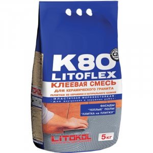 Клей д/кафеля litoflex k80 5 кг
