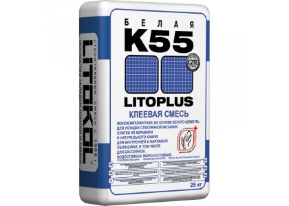 Клей д/кафеля litoplus k55 25 кг